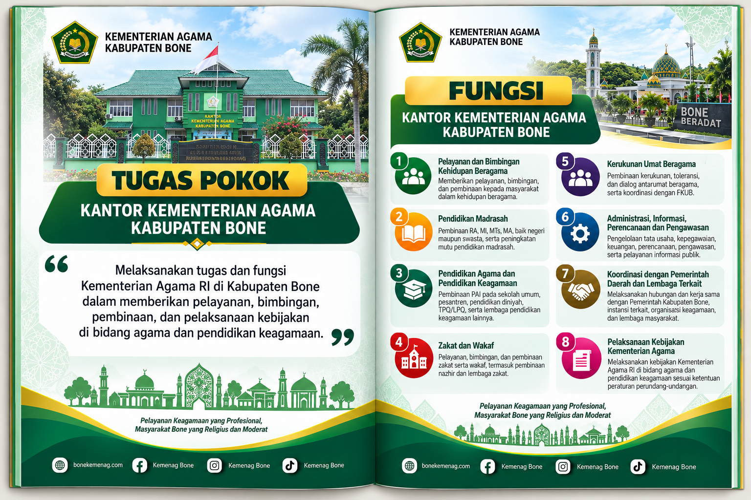 TUGAS POKOK DAN FUNGSI KANTOR KEMENTERIAN AGAMA KABUPATEN BONE