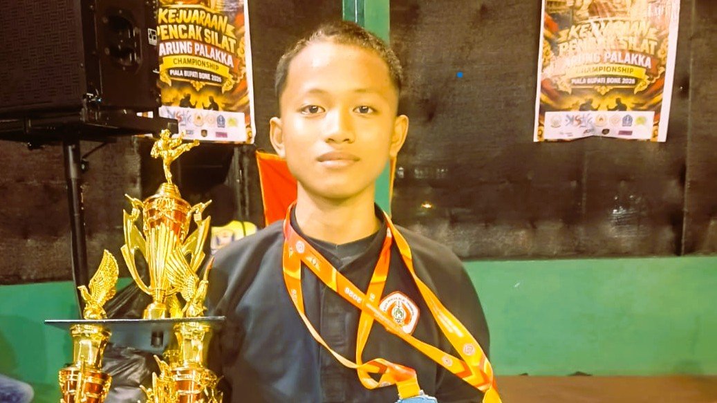 Harumkan Nama MTsN 1 Bone Di Arung Palakka Championship 2026, Muh. Faiz Yasin Sabet Dua Gelar Sekaligus