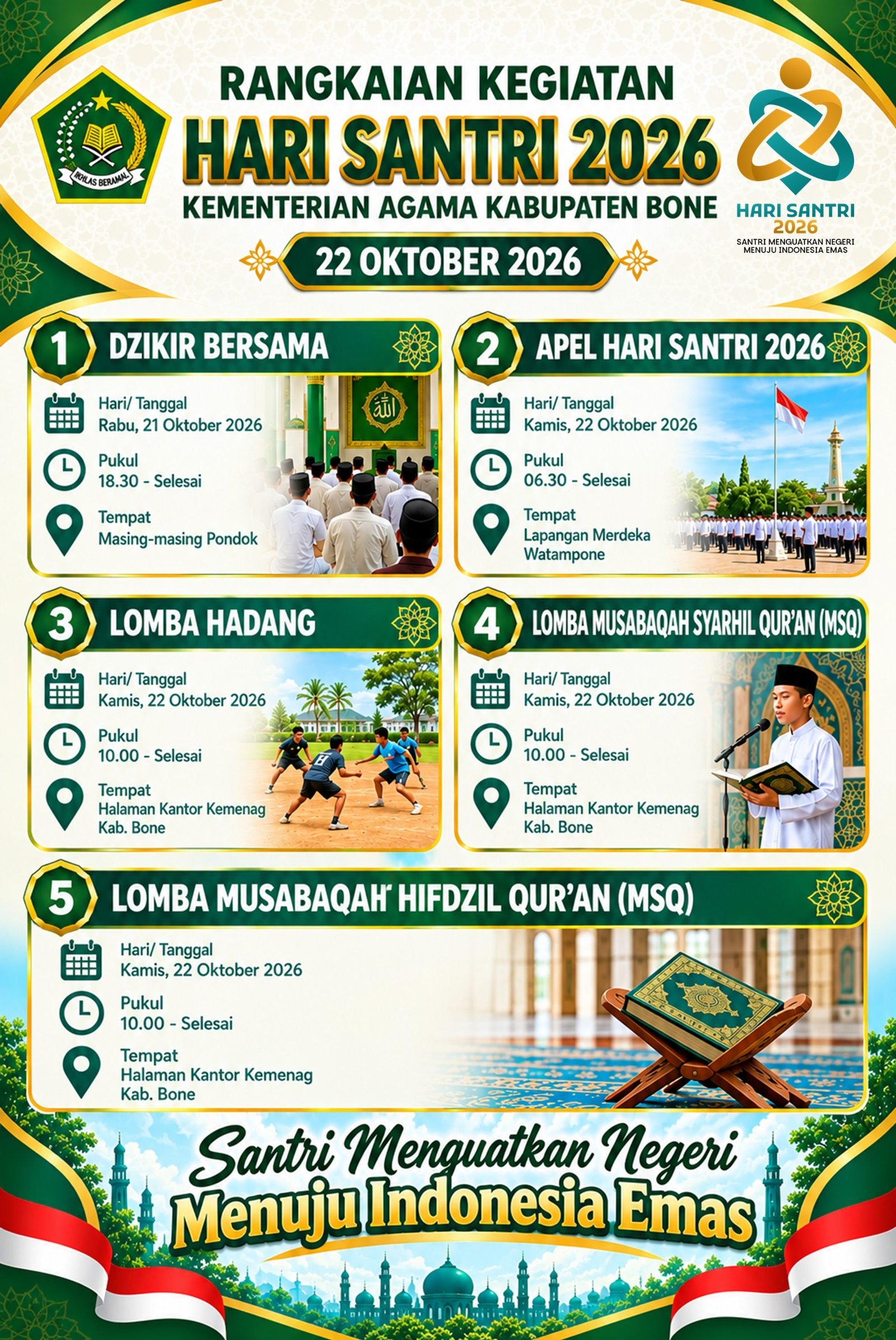 Jadwal Hari Santri